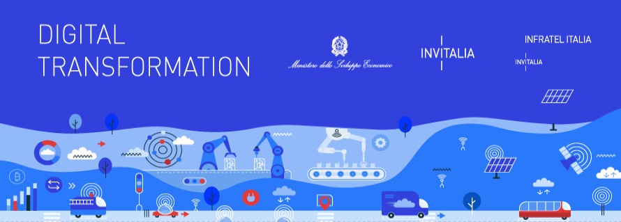 "Digital Transformation è l'incentivo che favorisce la trasformazione tecnologica e digitale dei processi produttivi delle micro, piccole e medie imprese. Istituito dal Decreto Crescita, è promosso dal Ministero dello Sviluppo Economico e gestito da Invitalia. La dotazione finanziaria è di 100 milioni di euro."
