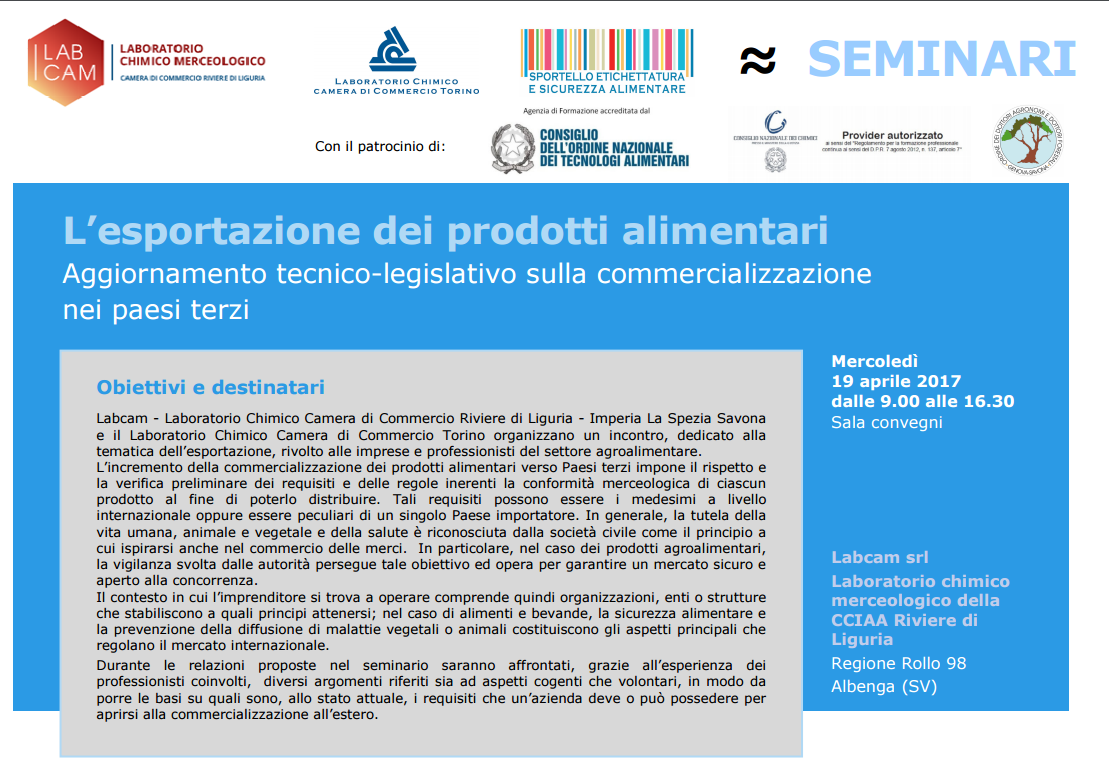SEMINARIO ALMENTI LABCAM 19 AP