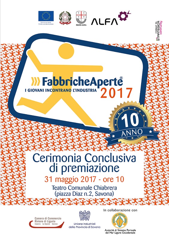 31 maggio fabbriche aperte savona