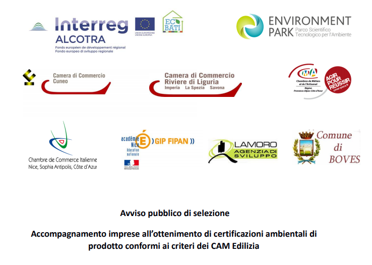 interreg alcotra environment park avviso ecobati