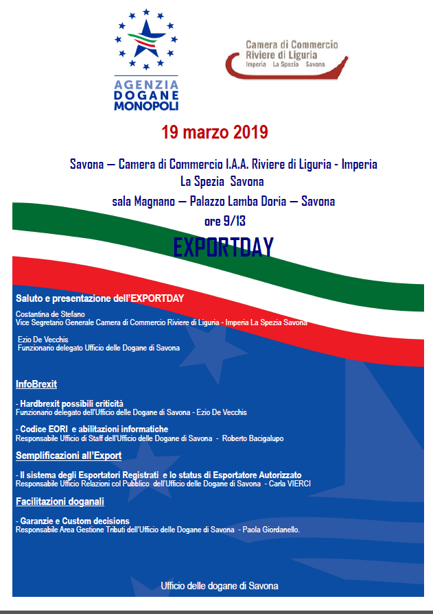 19 marzo 2019 exportday