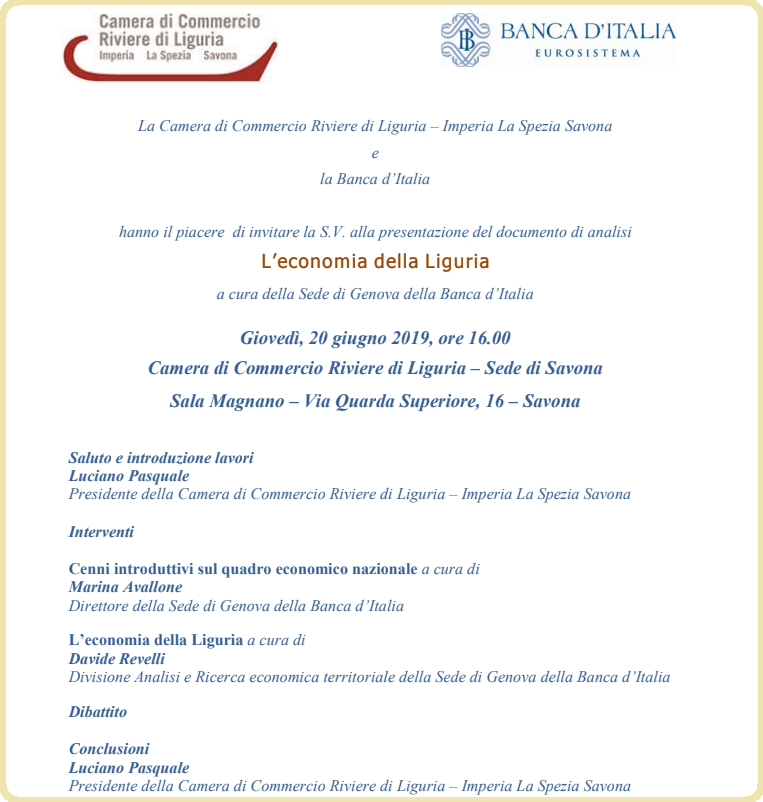 banca italia economia giugno 2019