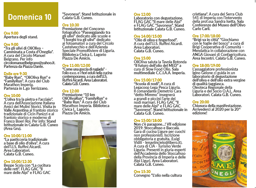 olioliva imperia programma 2019 do 10