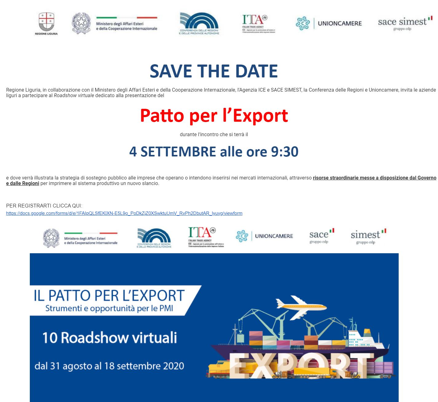 patto export 4 settembre