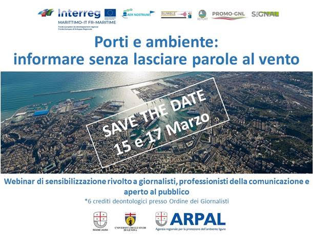 PORTI E AMBIENTE WEBINAR LIGURIA RICERCHE