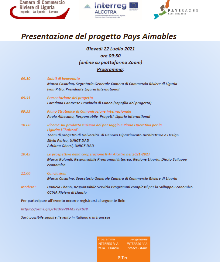 presentazione pays aimbales liguria