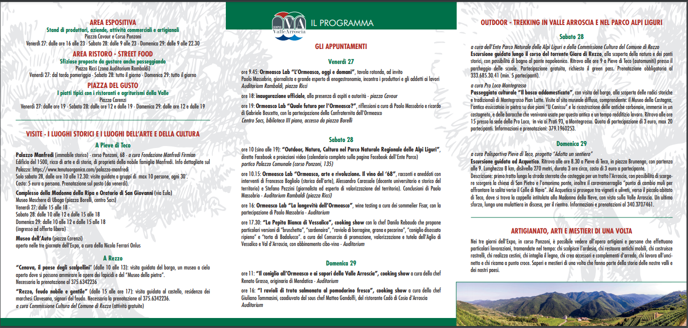 programma expo valle arroscia 2021 imm