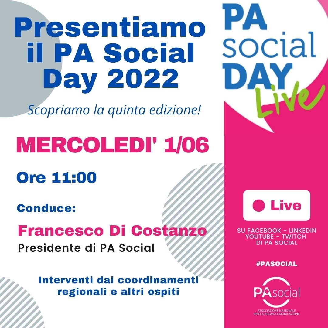 pa social day lancio 