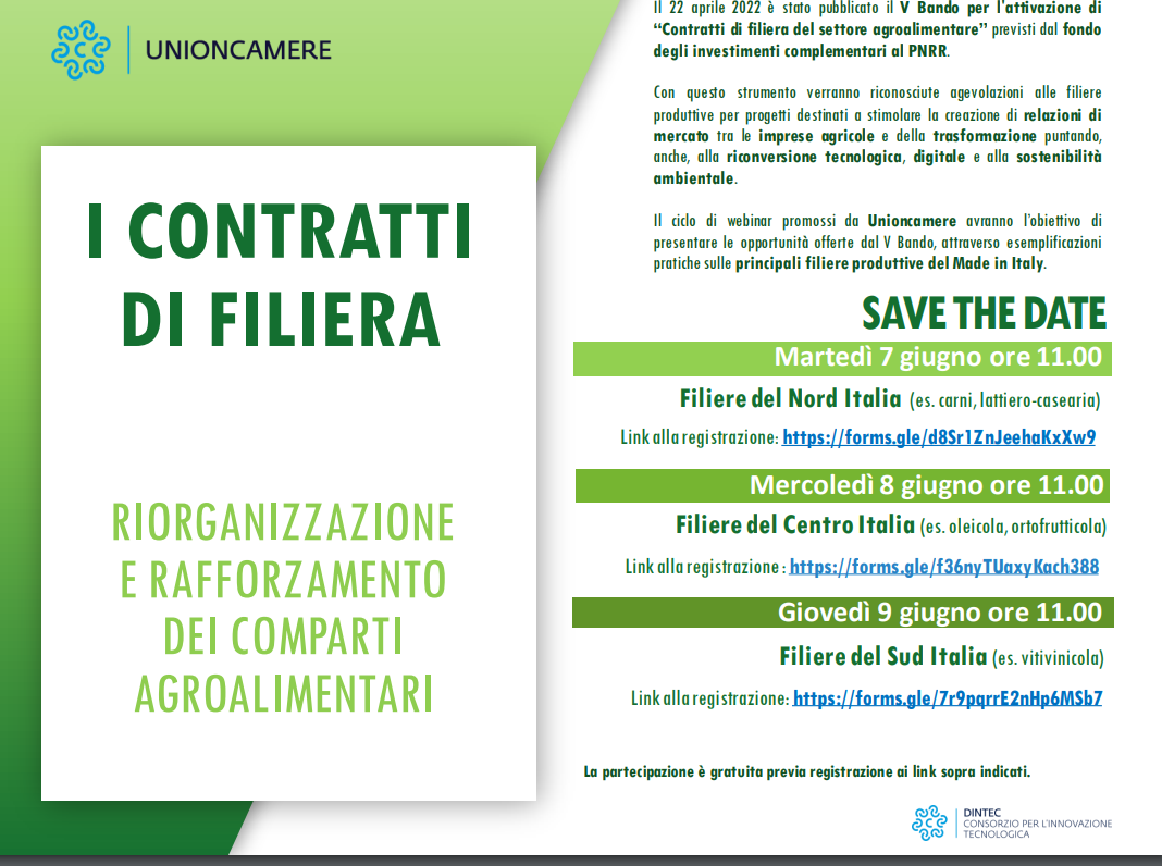 webinar agr unioncamere dintec