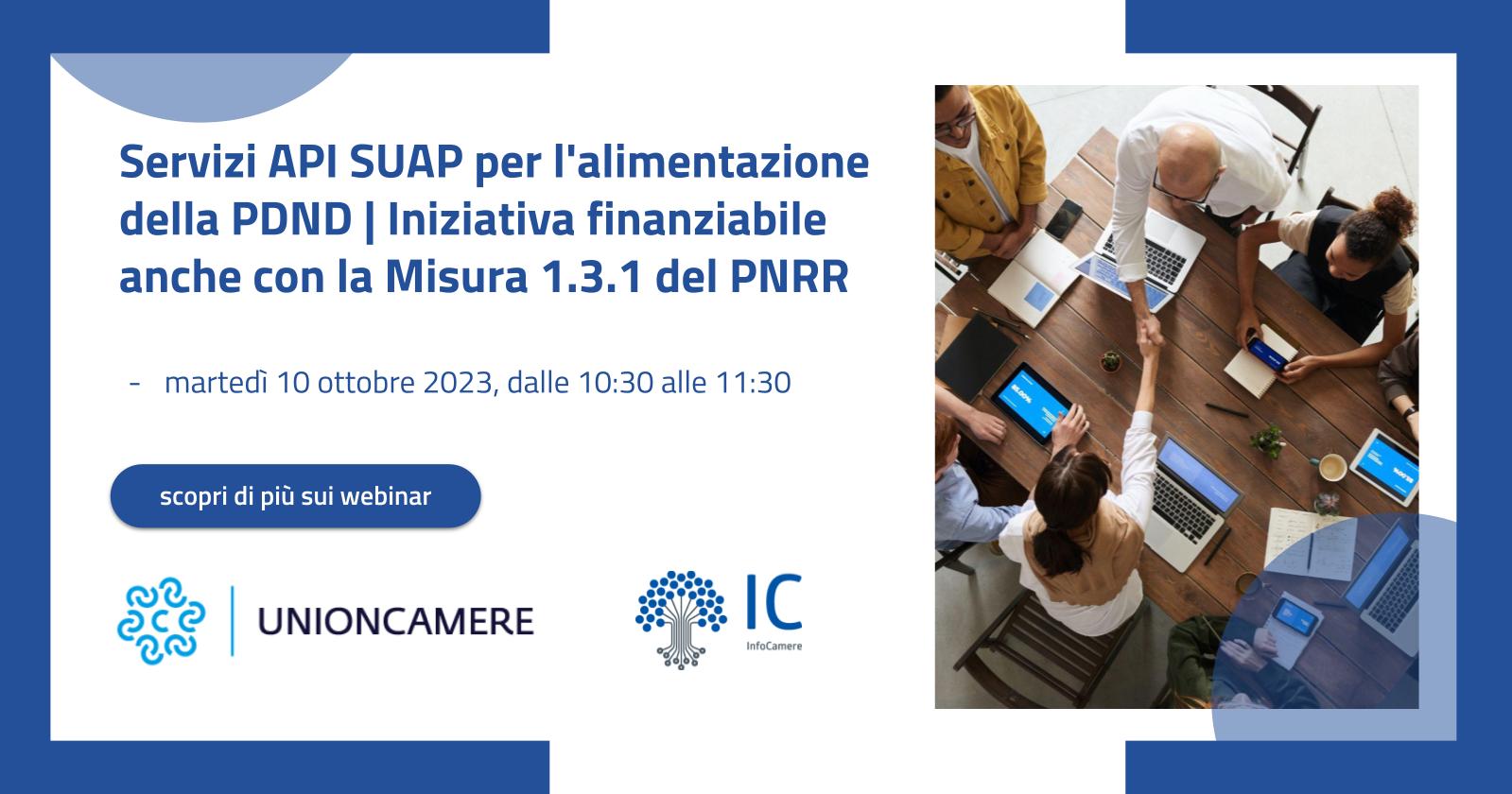 webinar infocamere suap pdnd