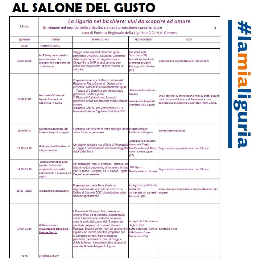 La liguria nel bicchiere vini da scoprire ed amare salone gusto regione liguria