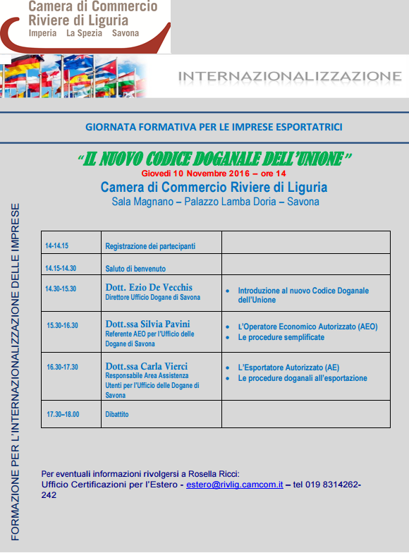 seminario estero 10 novembre 2016
