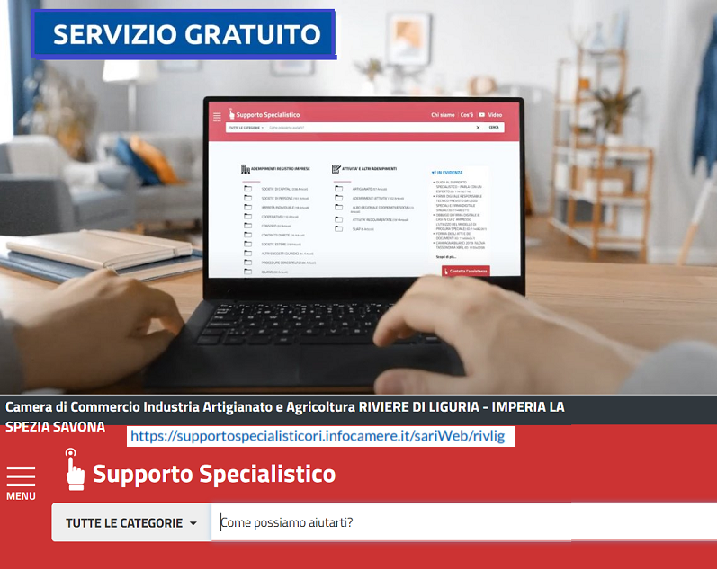 servizio gratuito sari assistenza registro imprese