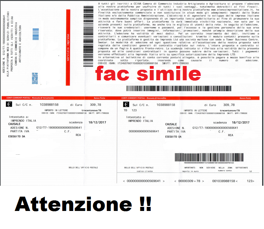 facsimile imprendo italia 
