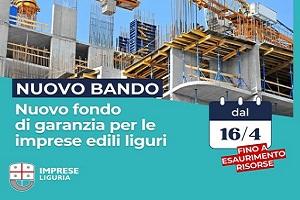 Regione Liguria - Edilizia: il 16 aprile 2024 apre il nuovo fondo di garanzia per le imprese Regione Liguria - Edilizia: il 16 aprile 2024 apre il nuovo fondo di garanzia per le imprese