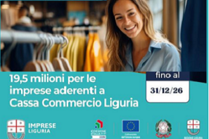 Regione Liguria - Apre il primo marzo 2024 Cassa Commercio Liguria Regione Liguria - Apre il primo marzo 2024 Cassa Commercio Liguria