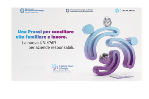 scritta Unioncamere - Conciliazione vita-lavoro, bando per la certificazione UNI/Pdr 192:2026  con immagine logo