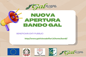 Gal Riviera dei Fiori - nuovo bando AZIONI LOCALI EX PROGETTO DI COOPERAZIONE: AV2020, VALORIZZAZIONE DELL’ALTA VIA DEI MONTI LIGURI – DA SENTIERO DI CRINALE A RETE DI PERSONE Gal Riviera dei Fiori - nuovo bando AZIONI LOCALI EX PROGETTO DI COOPERAZIONE: AV2020, VALORIZZAZIONE DELL’ALTA VIA DEI MONTI LIGURI – DA SENTIERO DI CRINALE A RETE DI PERSONE