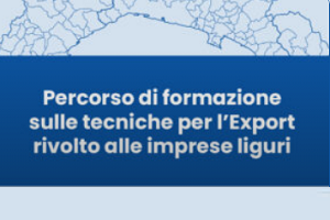 Export: corso di formazione per PMI liguri Export: corso di formazione per PMI liguri