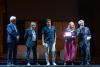 Festival Teatrale di Borgio Verezzi: Premio Camera di Commercio Riviere della Liguria allo spettacolo “Le Fuggitive” sul palco Renato Dacquino, Alessandro Berta, Stefano Artissunch, Daniela Celani, Maximilian Nisi