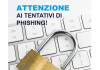 ATTENZIONE: False e-mail a nome del Registro Imprese / Camere di Commercio scritta avviso e lucchetto